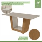Conjunto Sala De Jantar Mesa 170x90cm Tampo Mdf/vidro Com 6 C