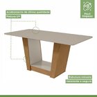Conjunto Sala De Jantar Mesa 170x90cm Tampo Mdf/vidro Com 6 C