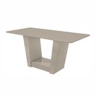 Conjunto Sala De Jantar Mesa 170x90cm Tampo Mdf/vidro Com 6 C