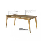 Conjunto Sala De Jantar Mesa 180cm 6 Cadeiras Opala Dobuê