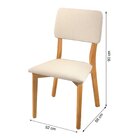 Conjunto Sala De Jantar Mesa 180cm Com 6 Cadeiras Rubi  Natur