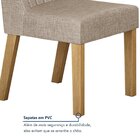 Conjunto Sala De Jantar Mesa 180cm Tampo De 2,5cm Com 6 Cadei