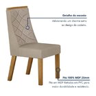 Conjunto Sala De Jantar Mesa 180cm Tampo De 2,5cm Com 6 Cadei