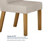 Conjunto Sala De Jantar Mesa 180cm Tampo De 4,0cm Com 6 Cadei