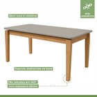 Conjunto Sala De Jantar Mesa 180x90cm Tampo Mdf Com 6 Cadeira
