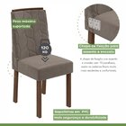 Conjunto Sala De Jantar Mesa 180x90cm Tampo Mdf Com 6 Cadeira