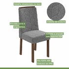 Conjunto Sala De Jantar Mesa 180x90cm Tampo Mdf Com 6 Cadeira