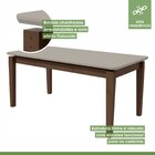 Conjunto Sala De Jantar Mesa 180x90cm Tampo Mdf Com 6 Cadeira