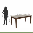 Conjunto Sala De Jantar Mesa 180x90cm Tampo Mdf Com 6 Cadeira