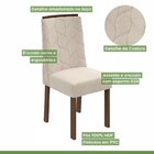 Conjunto Sala De Jantar Mesa 180x90cm Tampo Mdf/vidro Com 6 C