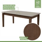 Conjunto Sala De Jantar Mesa 180x90cm Tampo Mdf/vidro Com 6 C