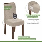 Conjunto Sala De Jantar Mesa 180x90cm Tampo Mdf/vidro Com 6 C