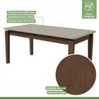 Conjunto Sala De Jantar Mesa 180x90cm Tampo Mdf/vidro Com 6 C