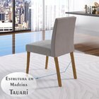 Conjunto Sala De Jantar Mesa 180x90cm Vidro Com 6 Cadeiras Am