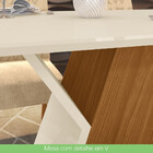 Conjunto Sala De Jantar Mesa 1.600mm Tampo Mdf 6 Cadeiras Zur