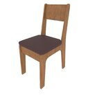 Conjunto Sala De Jantar Mesa 4 Cadeiras Freijó/marrom