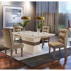 Conjunto Sala De Jantar Mesa 4 Cadeiras Luísa Espresso Móveis