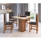 Conjunto Sala De Jantar Mesa 4 Cadeiras Ref115-2012 Zamarchi