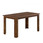 Conjunto Sala De Jantar Mesa 6 Cadeiras Nicoli Rústico/preto