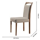 Conjunto Sala De Jantar Mesa 6 Cadeiras Safira  Imbuia Natura