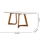 Conjunto Sala De Jantar Mesa 6 Cadeiras Safira  Imbuia Natura