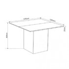 Conjunto Sala De Jantar Mesa 8 Cadeiras Isabela Viero Grigio/