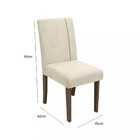 Conjunto Sala De Jantar Mesa 90cm E 2 Cadeira Málaga Dobuê