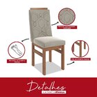 Conjunto Sala De Jantar Mesa 90x120cm T Vidro Com 4 Cadeiras