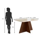 Conjunto Sala De Jantar Mesa 90x120cm T Vidro Com 4 Cadeiras