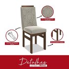 Conjunto Sala De Jantar Mesa 90x120cm T Vidro Com 4 Cadeiras