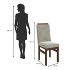 Conjunto Sala De Jantar Mesa 90x120cm Tampo Vidro Com 4 Cadei