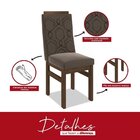 Conjunto Sala De Jantar Mesa 90x160cm T Vidro Com 6 Cadeiras