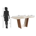 Conjunto Sala De Jantar Mesa 90x160cm T Vidro Com 6 Cadeiras