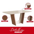 Conjunto Sala De Jantar Mesa 90x160cm T Vidro Com 6 Cadeiras