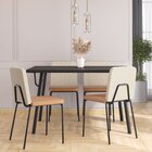 Conjunto Sala De Jantar Mesa Aço Com 4 Cadeiras Werk Yescasa