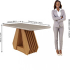 Conjunto Sala De Jantar Mesa Ágata  130cm 4 Cadeiras Paola Ci