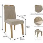 Conjunto Sala De Jantar Mesa Ágata  130cm 4 Cadeiras Paola Ci