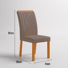 Conjunto Sala De Jantar Mesa Amanda 4 Cadeiras Miami Yescasa