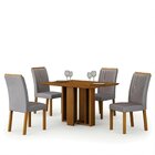 Conjunto Sala De Jantar Mesa Amanda 4 Cadeiras Miami Yescasa