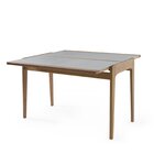 Conjunto Sala De Jantar Mesa Aparador Extensível 53x106 Tampo