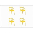 Conjunto Sala De Jantar Mesa Araçá 140x75cm Tampo Vidro Com 4