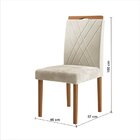 Conjunto Sala De Jantar Mesa Aracaju 90cm Tampo Redondo Vidro