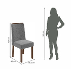 Conjunto Sala De Jantar Mesa Áries E 06 Cadeiras Astrid Imbui