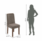 Conjunto Sala De Jantar Mesa Áries E 06 Cadeiras Astrid Imbui