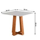 Conjunto Sala De Jantar Mesa Athenas Quadrada 0,90m 4 Cadeira