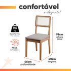 Conjunto Sala De Jantar Mesa Athenas Redonda 4 Cadeiras Santi