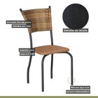 Conjunto Sala De Jantar Mesa Berlim 120x90cm Tampo Madeira Bp