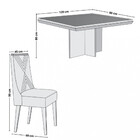 Conjunto Sala De Jantar Mesa Berlim E 4 Cadeiras Montreal Ruf