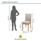 Conjunto Sala De Jantar Mesa Bold 120cm Tampo Mdf E 4 Cadeira