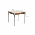 Conjunto Sala De Jantar Mesa C/ Vidro E 4 Cadeiras Alana Marr